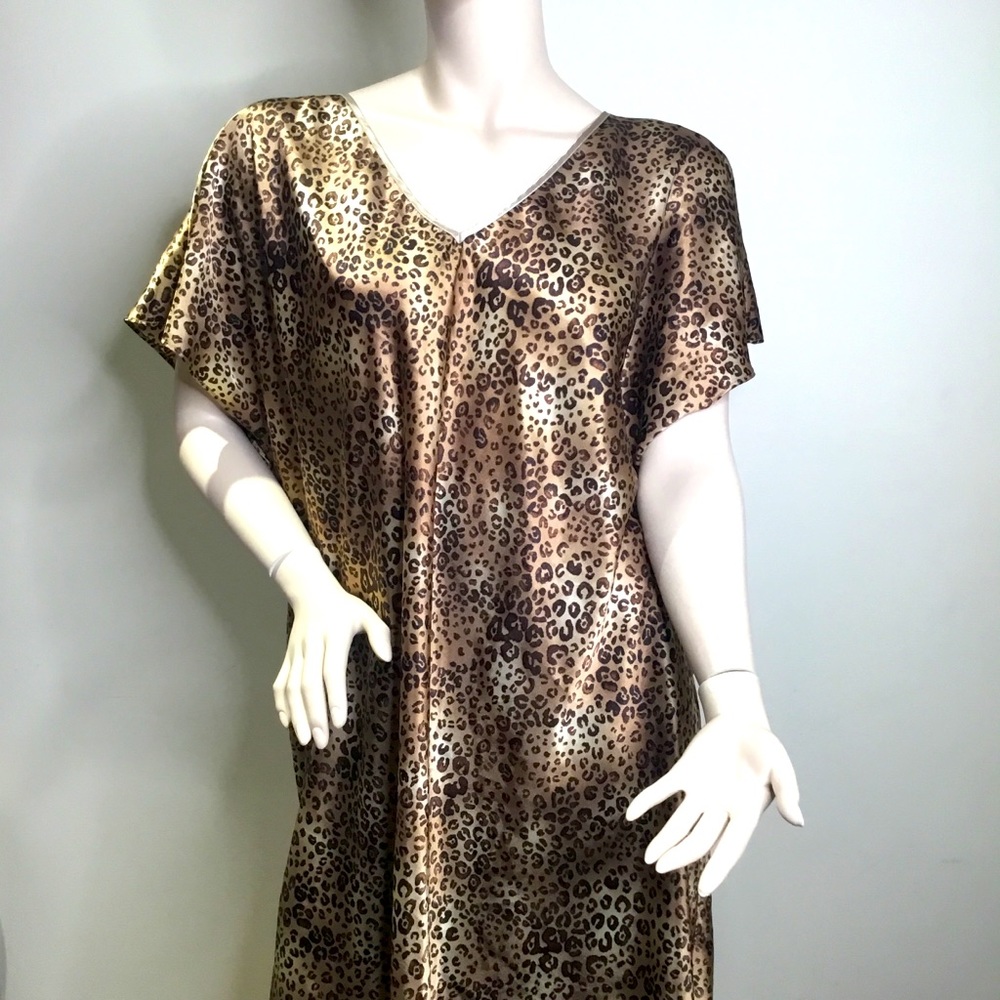 Addition-Elle Leopard Print Chemise Lingerie